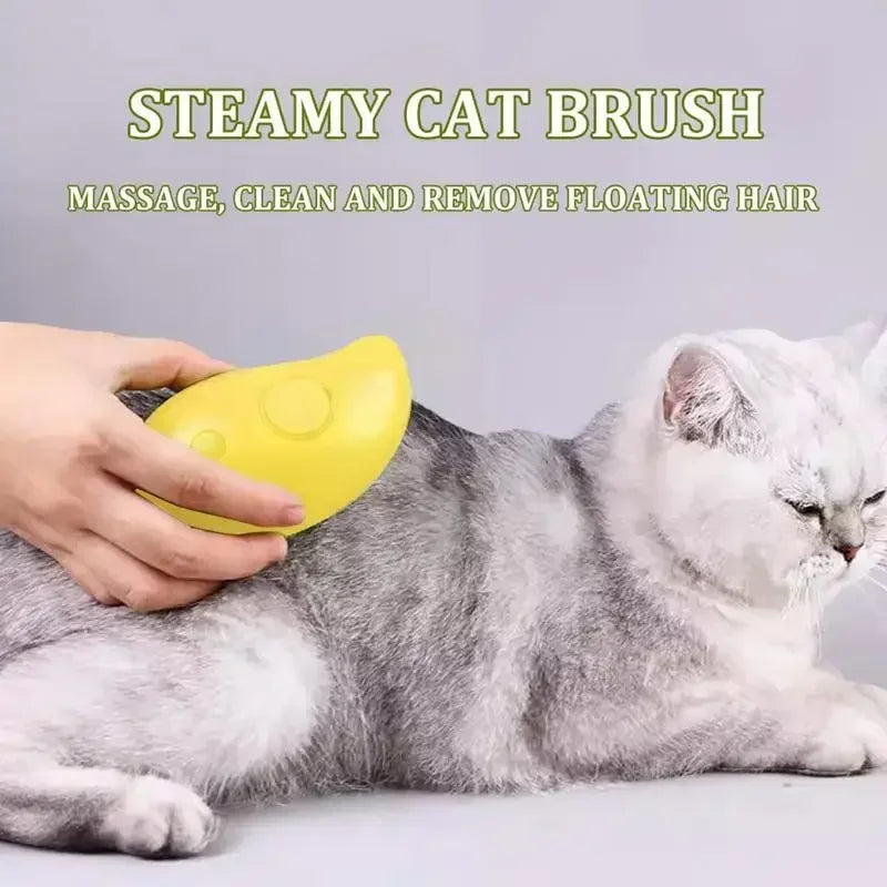 Steamy Cat Grooming Brush